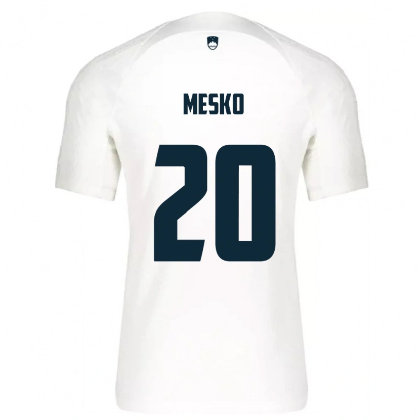 Danxen Women Slovenia Zan Mesko #20 White Blue Home Jersey 26-28 T-Shirt