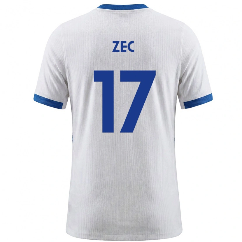 Danxen Women Slovenia David Zec #17 White Blue Home Jersey 26-28 T-Shirt