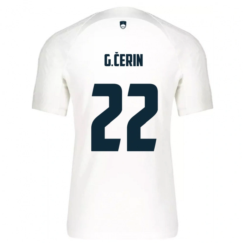 Danxen Women Slovenia Adam Gnezda Cerin #22 White Blue Home Jersey 26-28 T-Shirt