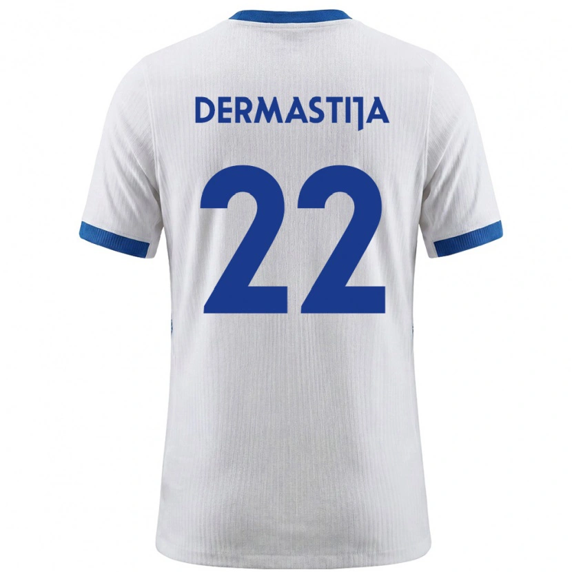Danxen Women Slovenia Nejc Dermastija #22 White Blue Home Jersey 26-28 T-Shirt