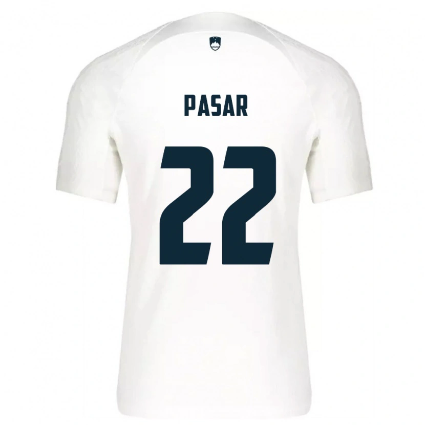 Danxen Women Slovenia Melania Pasar #22 White Blue Home Jersey 26-28 T-Shirt