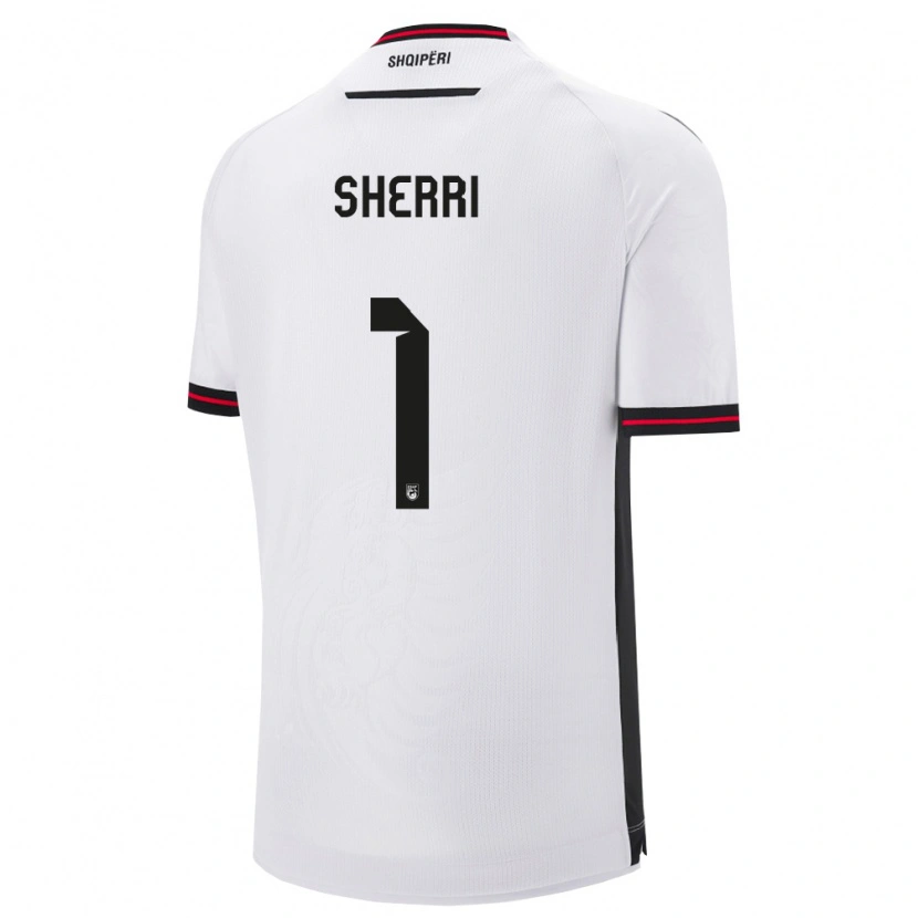 Danxen Women Albania Alen Sherri #1 White Black Away Jersey 26-28 T-Shirt