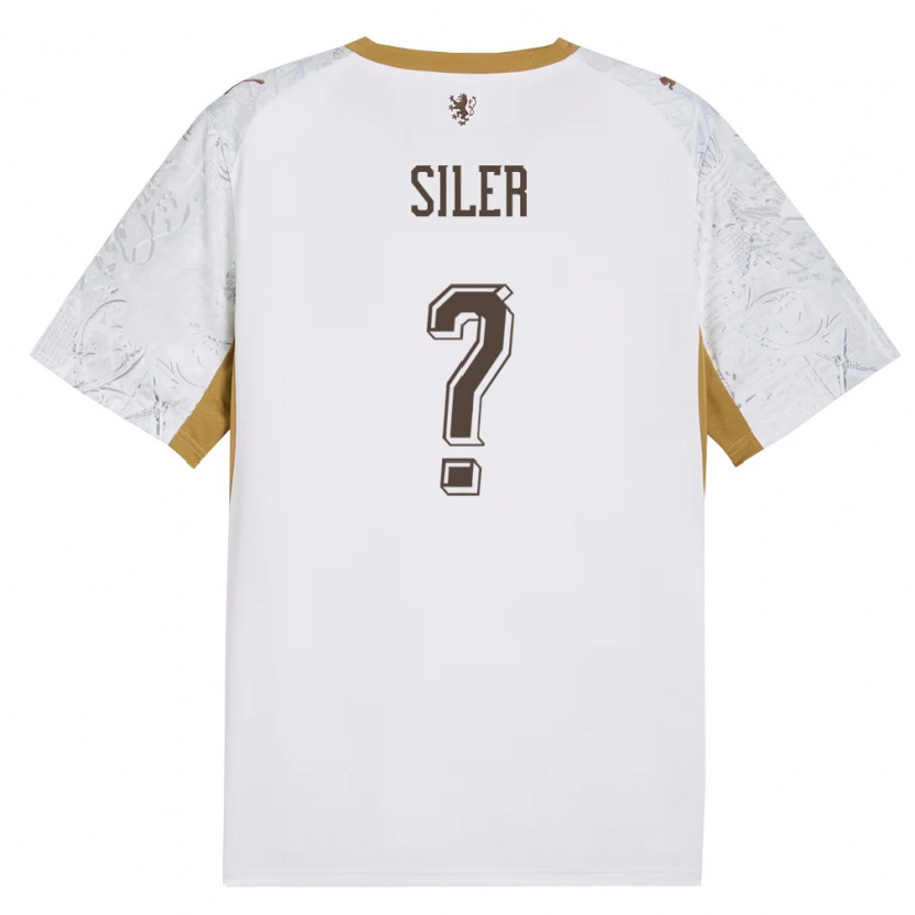 Danxen Women Czech Republic Radek Siler #0 Off-White Gold Gray Away Jersey 26-28 T-Shirt