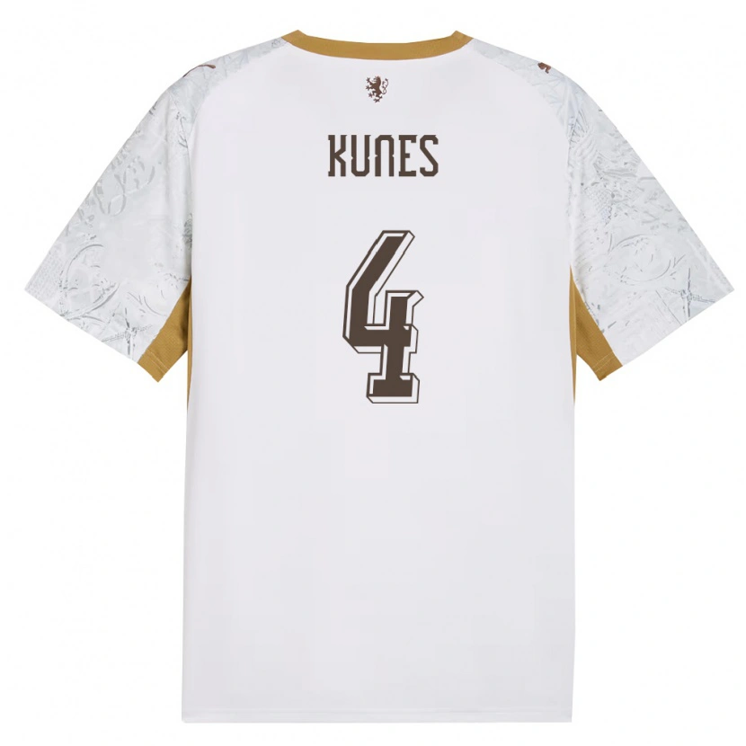 Danxen Women Czech Republic Jan Kunes #4 Off-White Gold Gray Away Jersey 26-28 T-Shirt