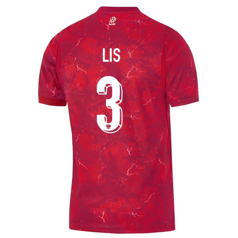 Danxen Women Poland Adrian Lis #3 Red White Away Jersey 26-28 T-Shirt