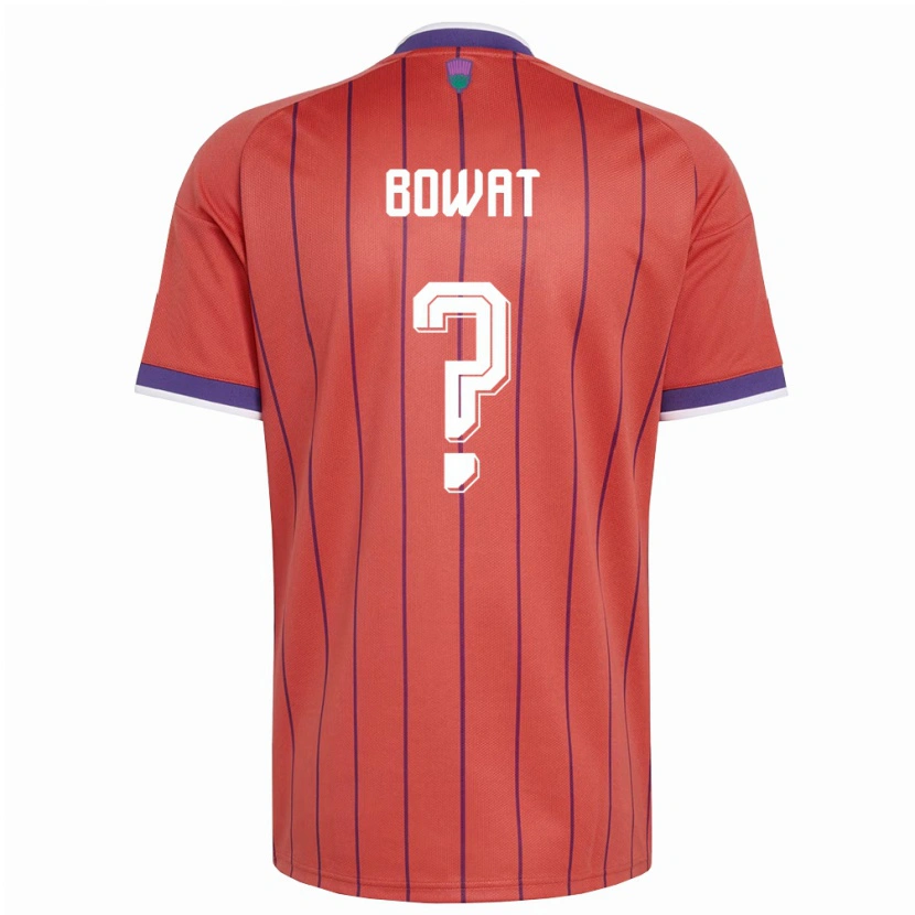 Danxen Women Scotland Ibane Bowat #0 Orange Purple Away Jersey 26-28 T-Shirt