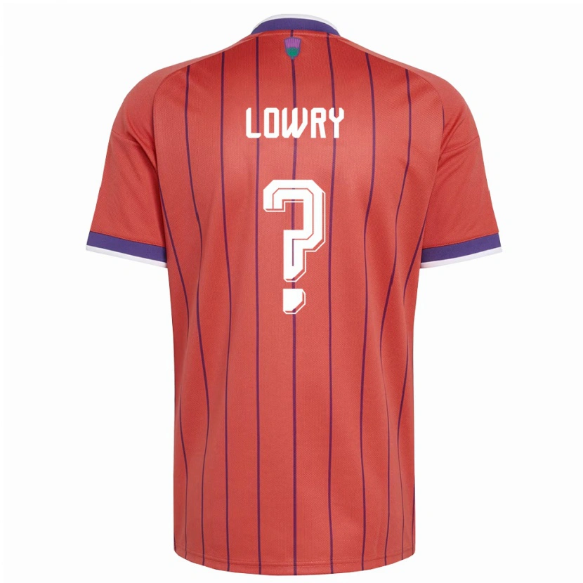 Danxen Women Scotland Alex Lowry #0 Orange Purple Away Jersey 26-28 T-Shirt