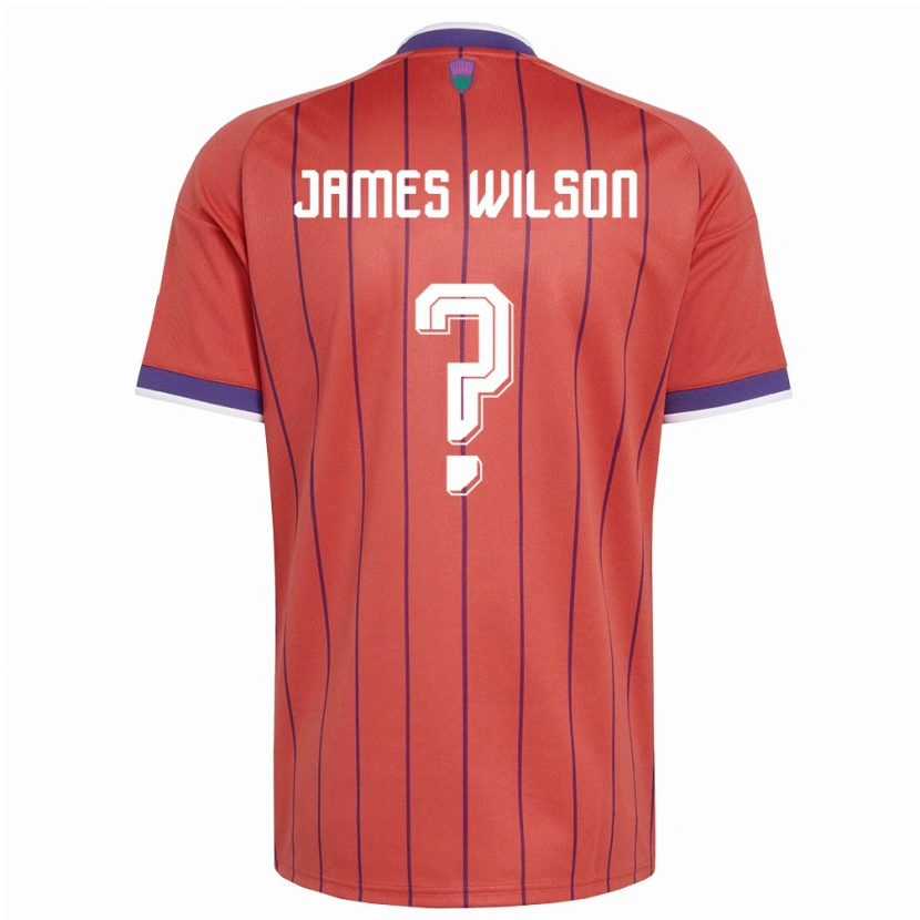 Danxen Women Scotland James Wilson #0 Orange Purple Away Jersey 26-28 T-Shirt