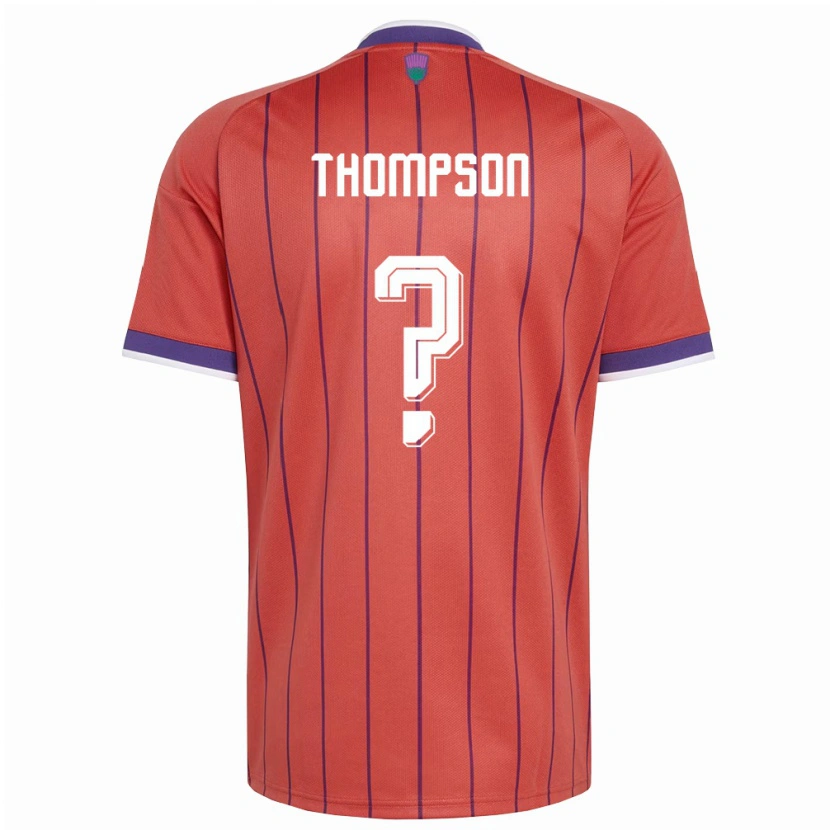 Danxen Women Scotland Alfie Thompson #0 Orange Purple Away Jersey 26-28 T-Shirt