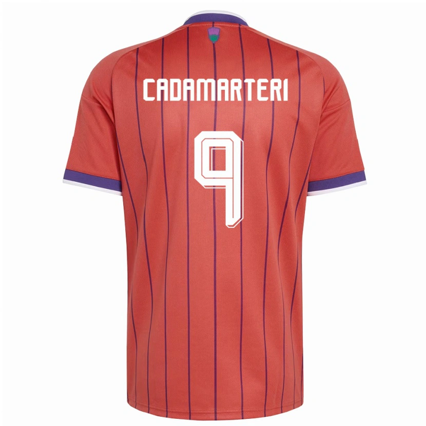 Danxen Women Scotland Caelan Cadamarteri #9 Orange Purple Away Jersey 26-28 T-Shirt