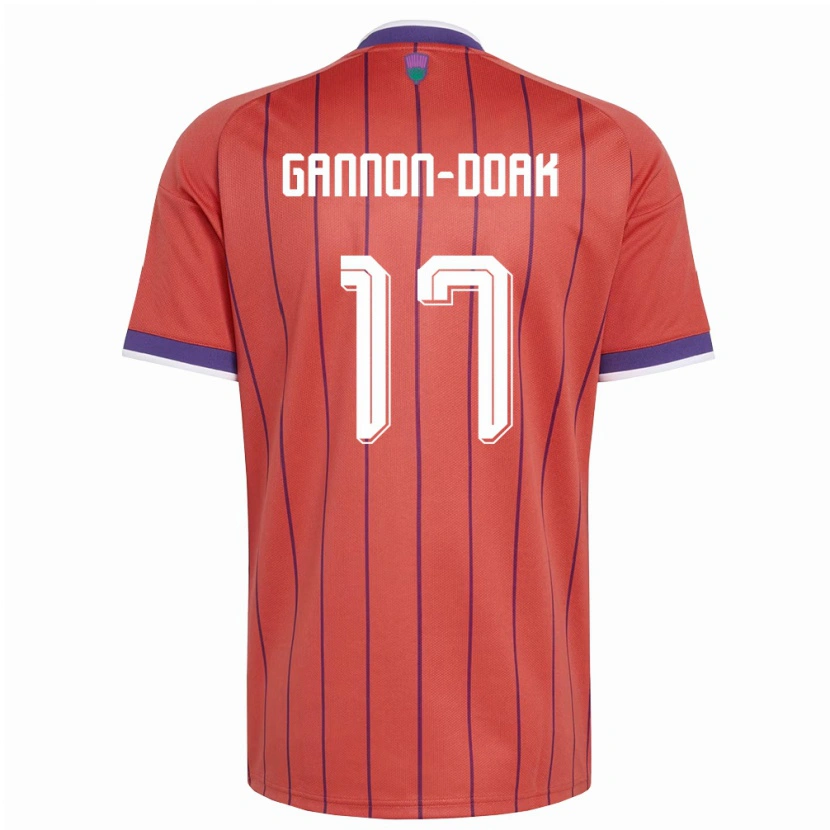 Danxen Women Scotland Ben Gannon-Doak #17 Orange Purple Away Jersey 26-28 T-Shirt