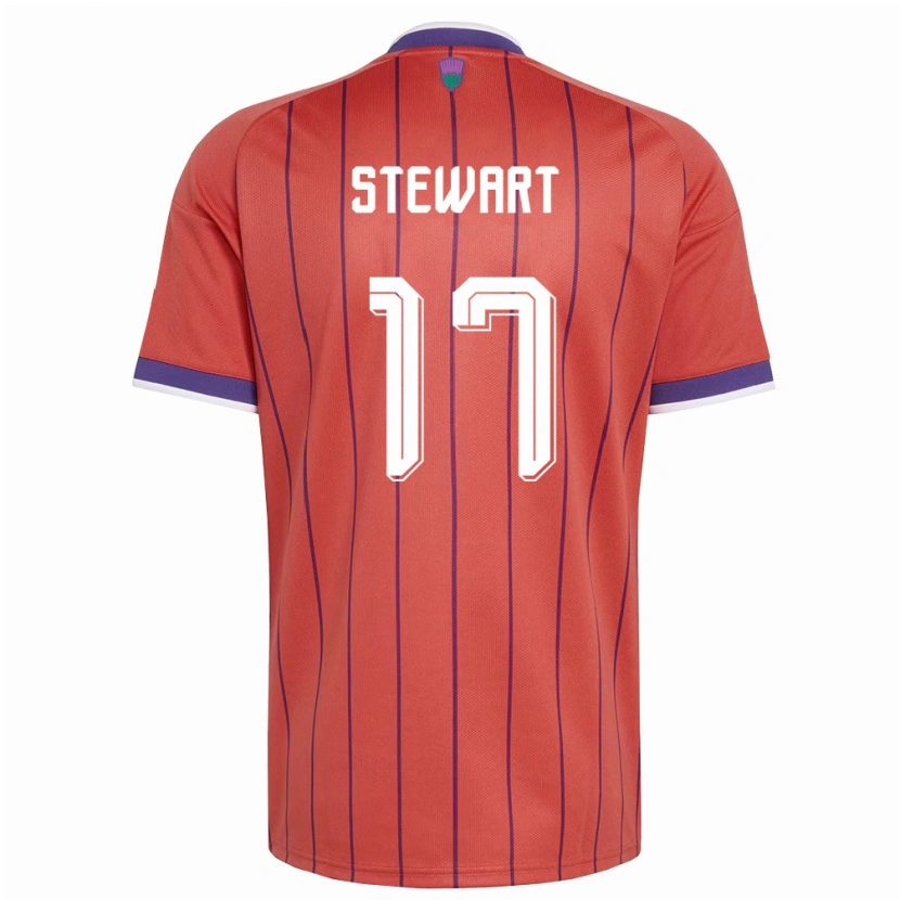 Danxen Women Scotland Lewis Stewart #17 Orange Purple Away Jersey 26-28 T-Shirt
