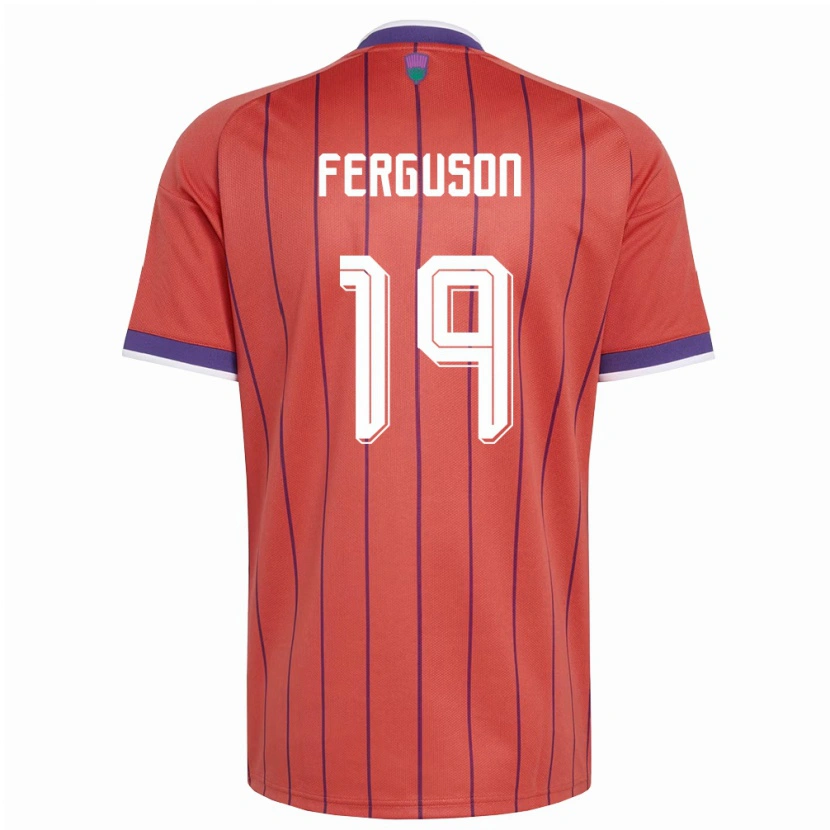Danxen Women Scotland Lewis Ferguson #19 Orange Purple Away Jersey 26-28 T-Shirt