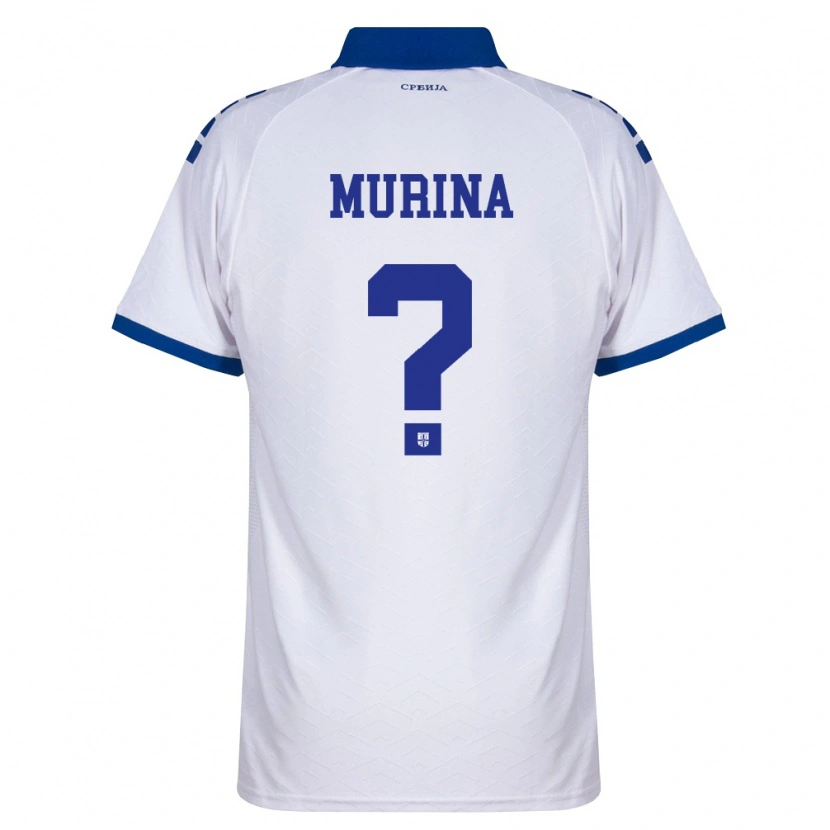 Danxen Women Serbia Zija Murina #0 Navy White Red Away Jersey 26-28 T-Shirt
