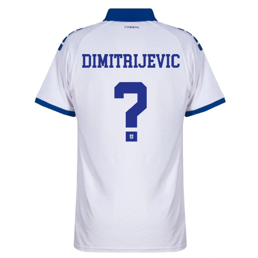 Danxen Women Serbia Andrej Dimitrijevic #0 Navy White Red Away Jersey 26-28 T-Shirt