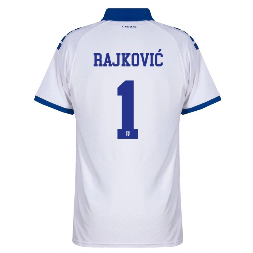 Danxen Women Serbia Predrag Rajković #1 Navy White Red Away Jersey 26-28 T-Shirt