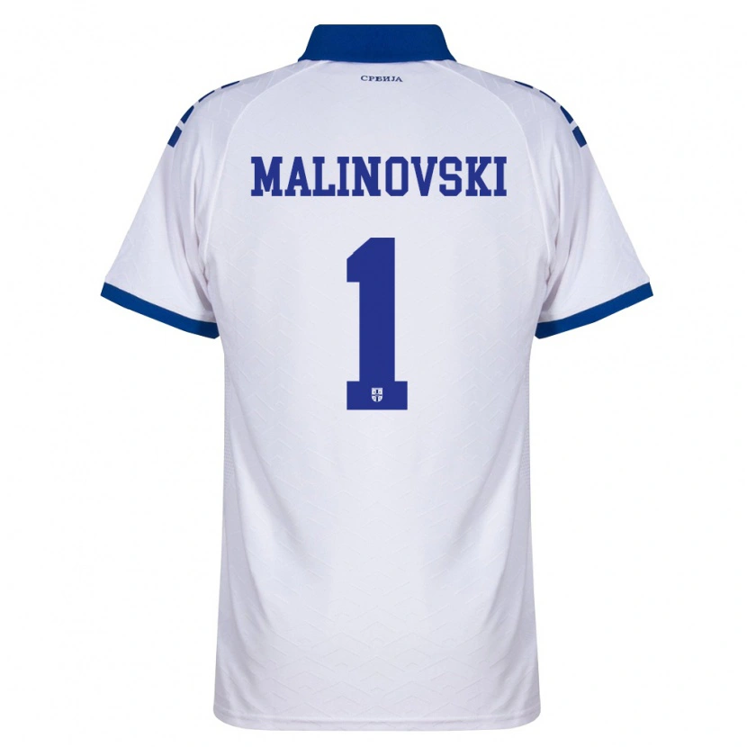 Danxen Women Serbia Strahinja Malinovski #1 Navy White Red Away Jersey 26-28 T-Shirt
