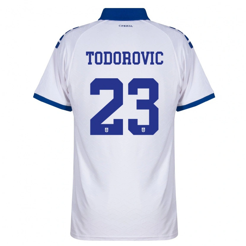 Danxen Women Serbia Aleksa Todorovic #23 Navy White Red Away Jersey 26-28 T-Shirt