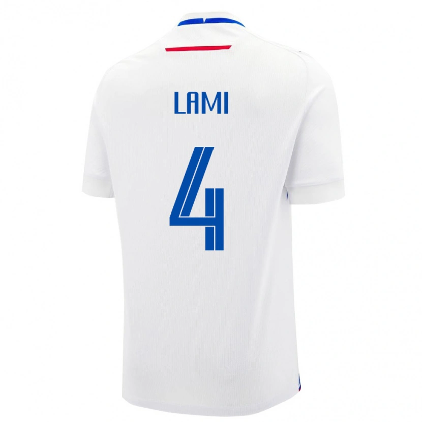 Danxen Women Slovakia Adam Lami #4 White Blue Away Jersey 26-28 T-Shirt