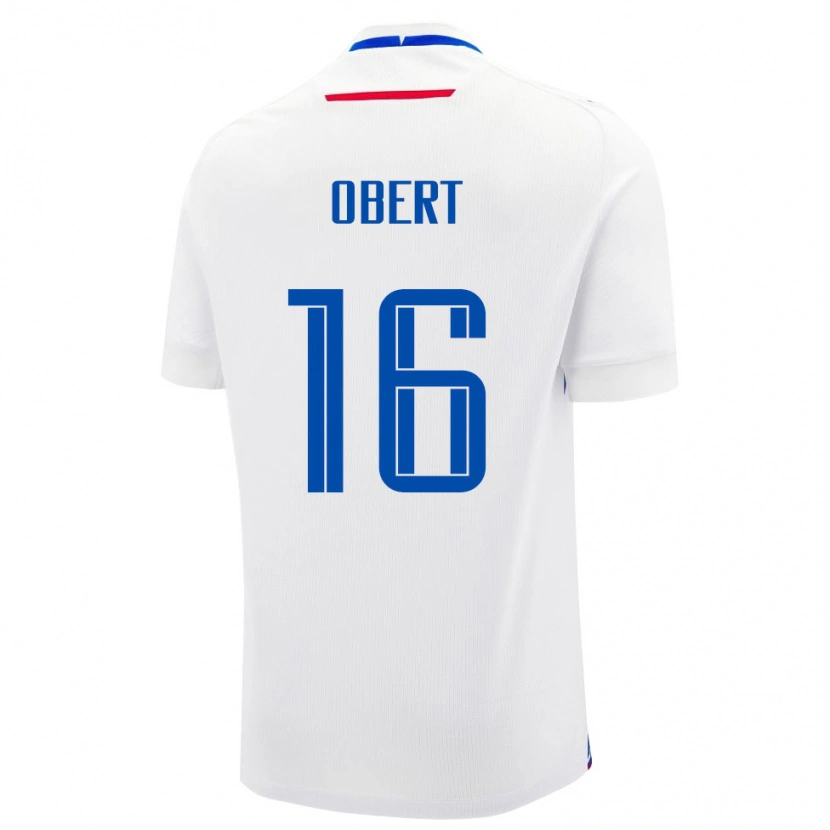 Danxen Women Slovakia Adam Obert #16 White Blue Away Jersey 26-28 T-Shirt