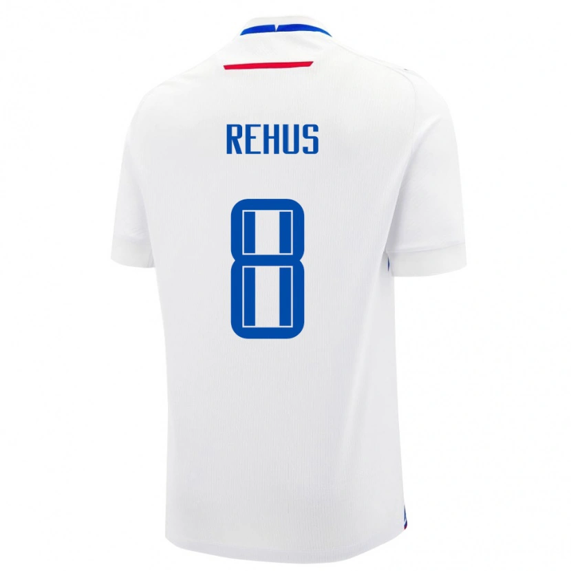 Danxen Women Slovakia Milan Rehus #8 White Blue Away Jersey 26-28 T-Shirt