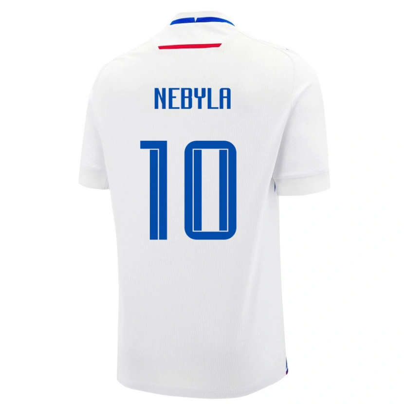 Danxen Women Slovakia Sebastian Nebyla #10 White Blue Away Jersey 26-28 T-Shirt