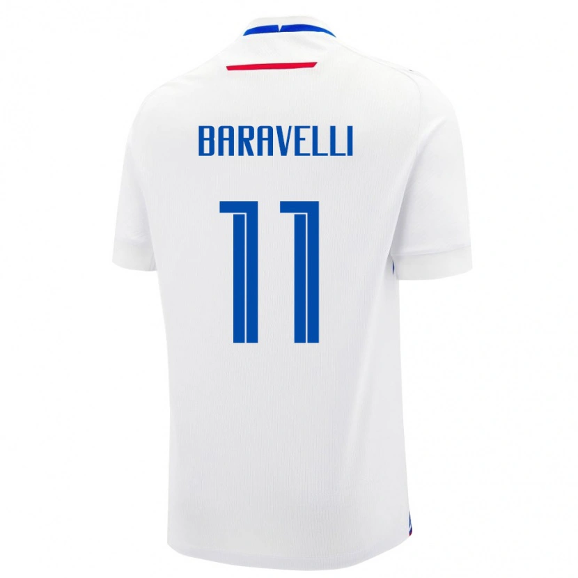Danxen Women Slovakia Rocco Baravelli #11 White Blue Away Jersey 26-28 T-Shirt