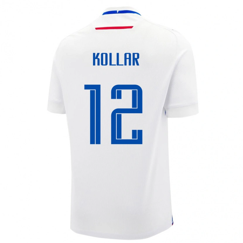 Danxen Women Slovakia Lenny Kollar #12 White Blue Away Jersey 26-28 T-Shirt