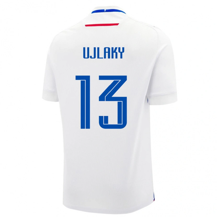 Danxen Women Slovakia Marek Ujlaky #13 White Blue Away Jersey 26-28 T-Shirt
