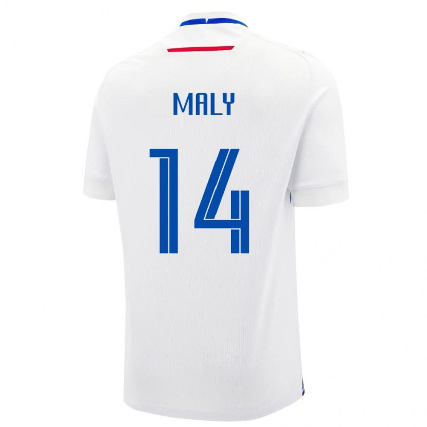 Danxen Women Slovakia Tomas Maly #14 White Blue Away Jersey 26-28 T-Shirt