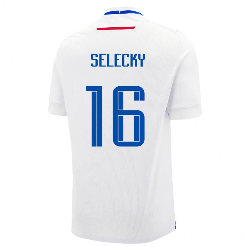 Danxen Women Slovakia Alexander Selecky #16 White Blue Away Jersey 26-28 T-Shirt