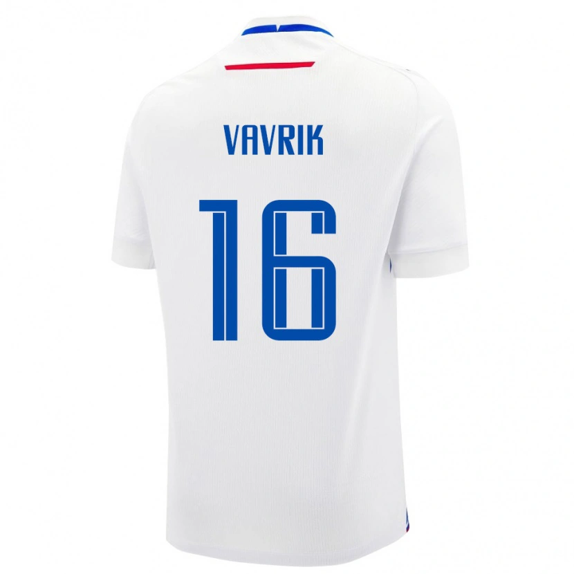 Danxen Women Slovakia Timotej Vavrik #16 White Blue Away Jersey 26-28 T-Shirt
