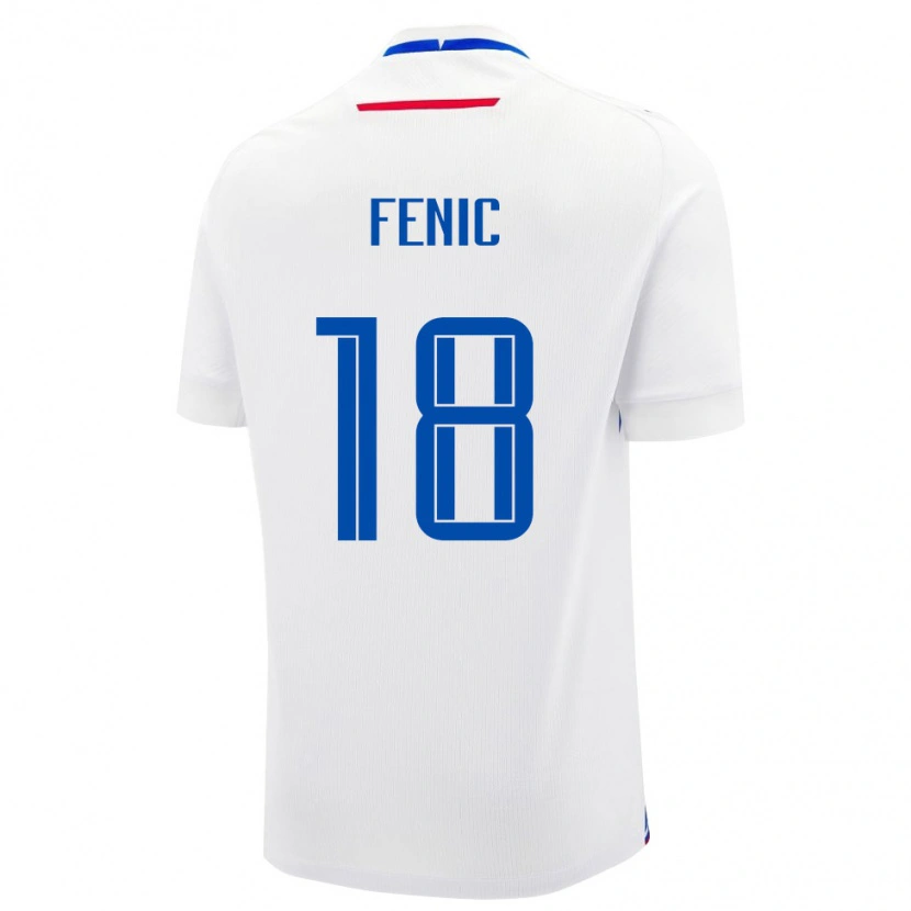 Danxen Women Slovakia Oliver Fenic #18 White Blue Away Jersey 26-28 T-Shirt