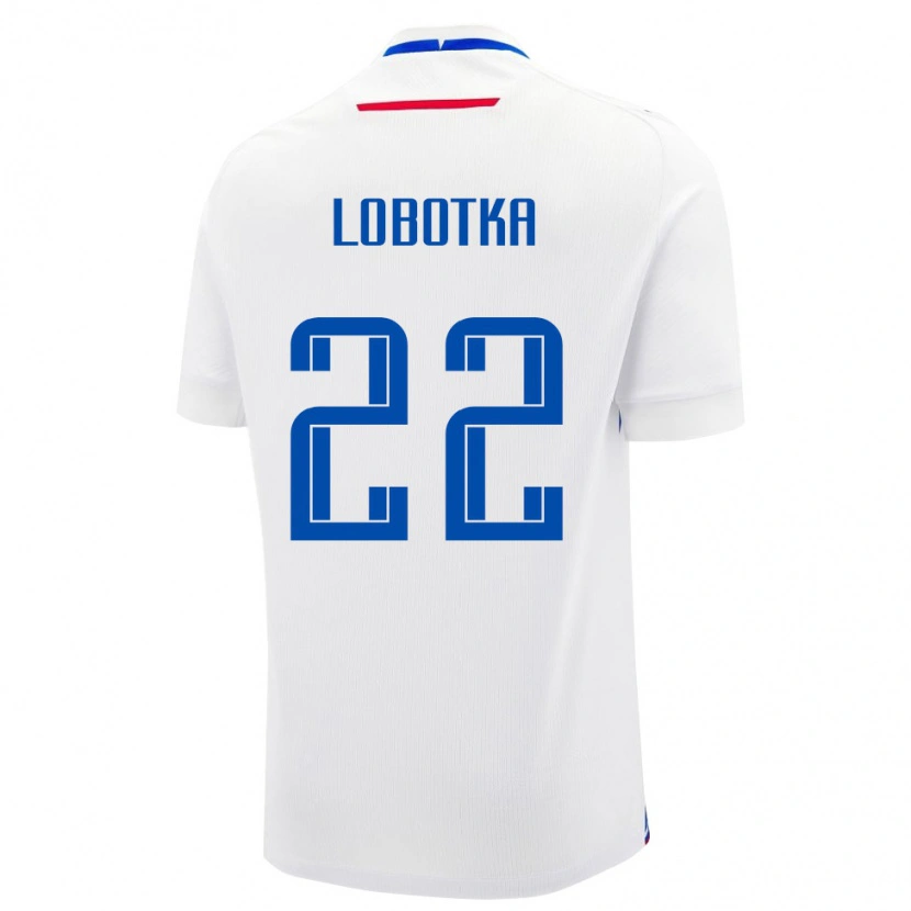 Danxen Women Slovakia Stanislav Lobotka #22 White Blue Away Jersey 26-28 T-Shirt
