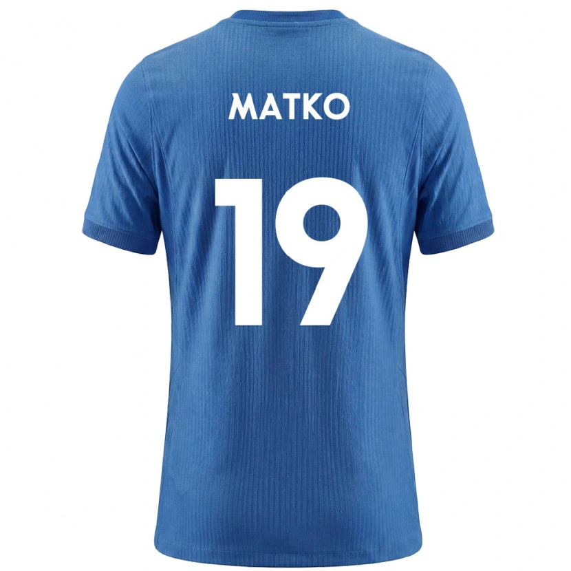 Danxen Women Slovenia Aljosa Matko #19 Blue White Away Jersey 26-28 T-Shirt