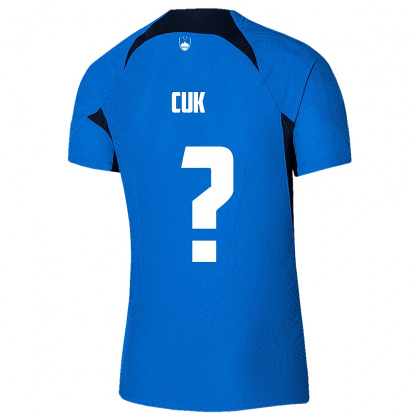 Danxen Women Slovenia Tine Cuk #0 Blue White Away Jersey 26-28 T-Shirt