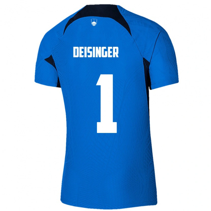 Danxen Women Slovenia Nik Deisinger #1 Blue White Away Jersey 26-28 T-Shirt