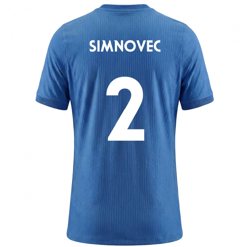 Danxen Women Slovenia Matevz Simnovec #2 Blue White Away Jersey 26-28 T-Shirt