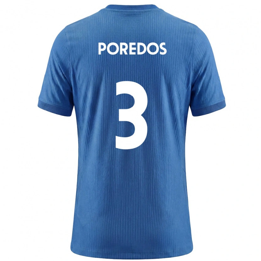 Danxen Women Slovenia Luka Poredos #3 Blue White Away Jersey 26-28 T-Shirt
