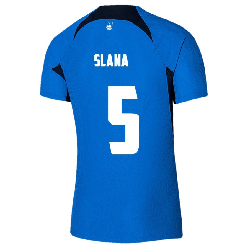 Danxen Women Slovenia Filip Slana #5 Blue White Away Jersey 26-28 T-Shirt