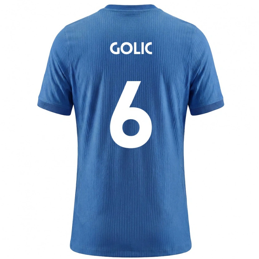 Danxen Women Slovenia Lovro Golic #6 Blue White Away Jersey 26-28 T-Shirt