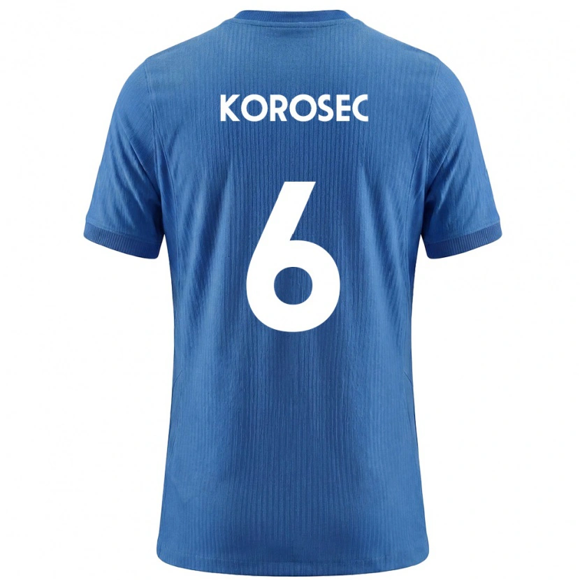 Danxen Women Slovenia Kaja Korošec #6 Blue White Away Jersey 26-28 T-Shirt