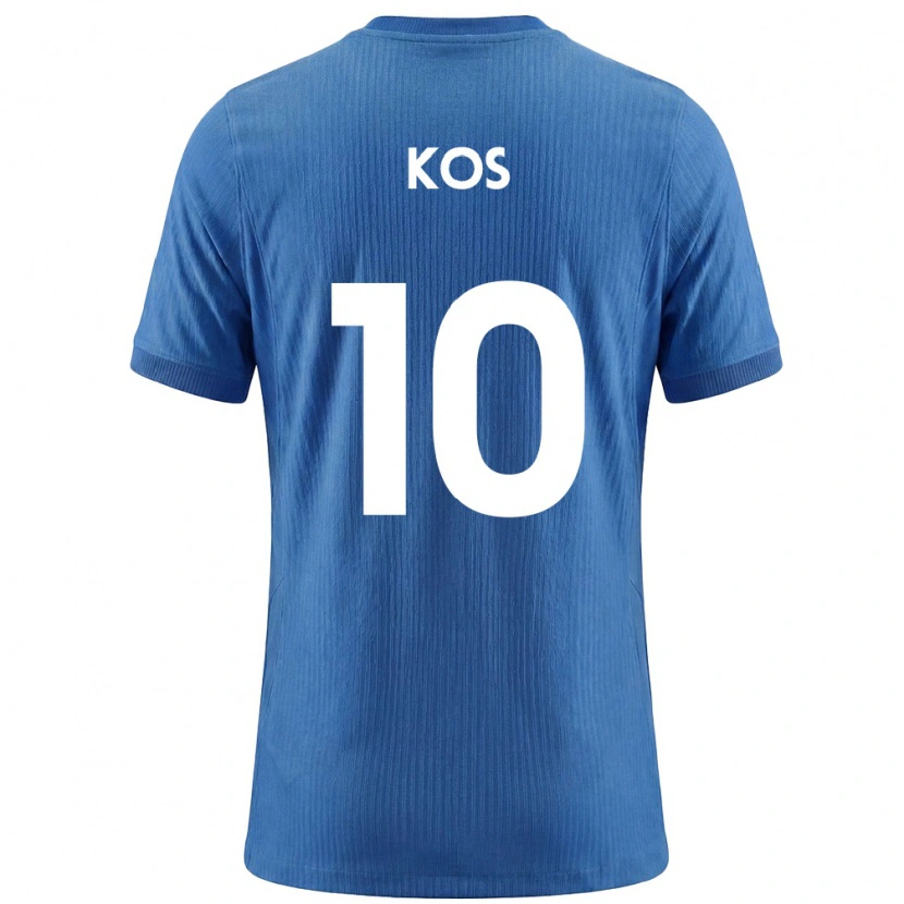 Danxen Women Slovenia Liam Kos #10 Blue White Away Jersey 26-28 T-Shirt
