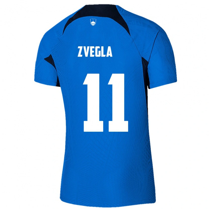 Danxen Women Slovenia Noel Zvegla #11 Blue White Away Jersey 26-28 T-Shirt