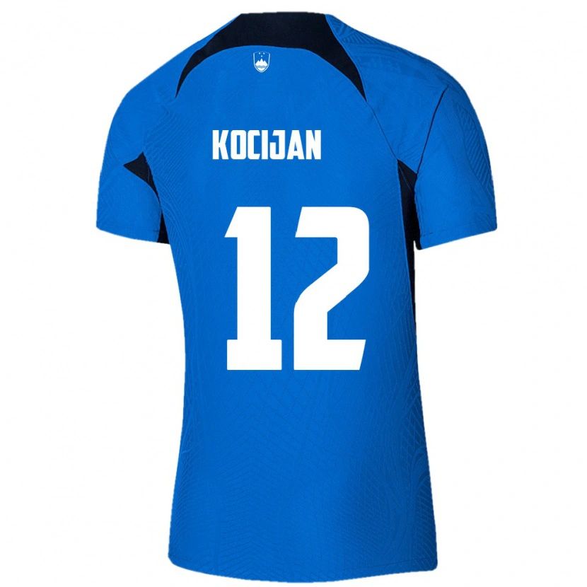 Danxen Women Slovenia Iva Kocijan #12 Blue White Away Jersey 26-28 T-Shirt