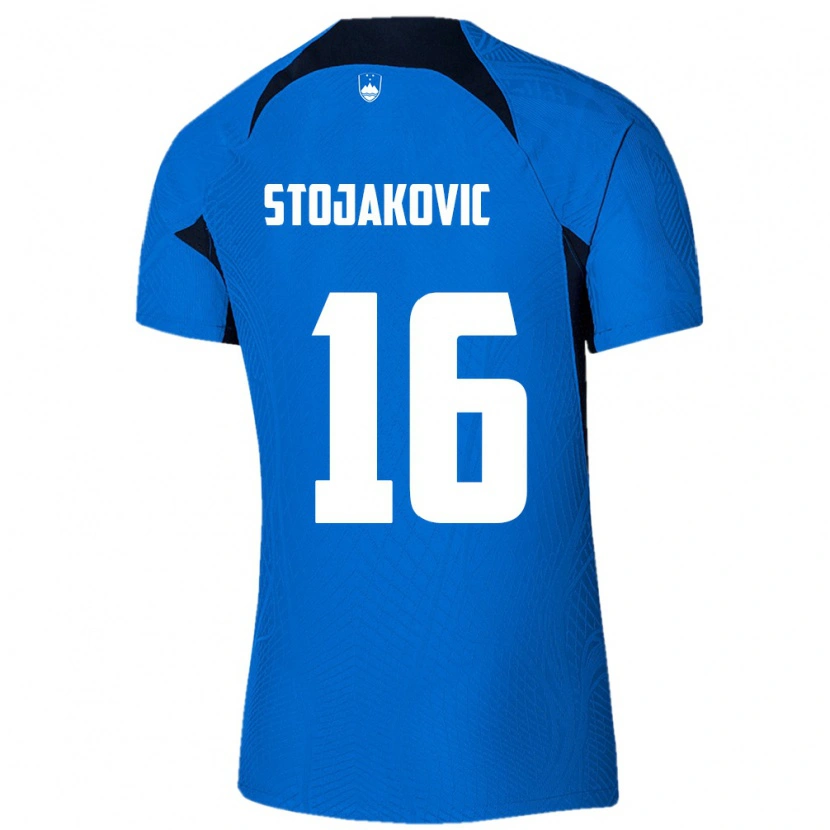 Danxen Women Slovenia Aleks Stojakovic #16 Blue White Away Jersey 26-28 T-Shirt
