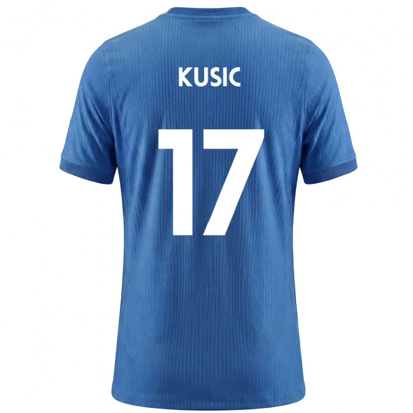 Danxen Women Slovenia Luka Kusic #17 Blue White Away Jersey 26-28 T-Shirt