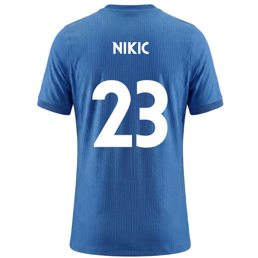 Danxen Women Slovenia Denis Nikic #23 Blue White Away Jersey 26-28 T-Shirt