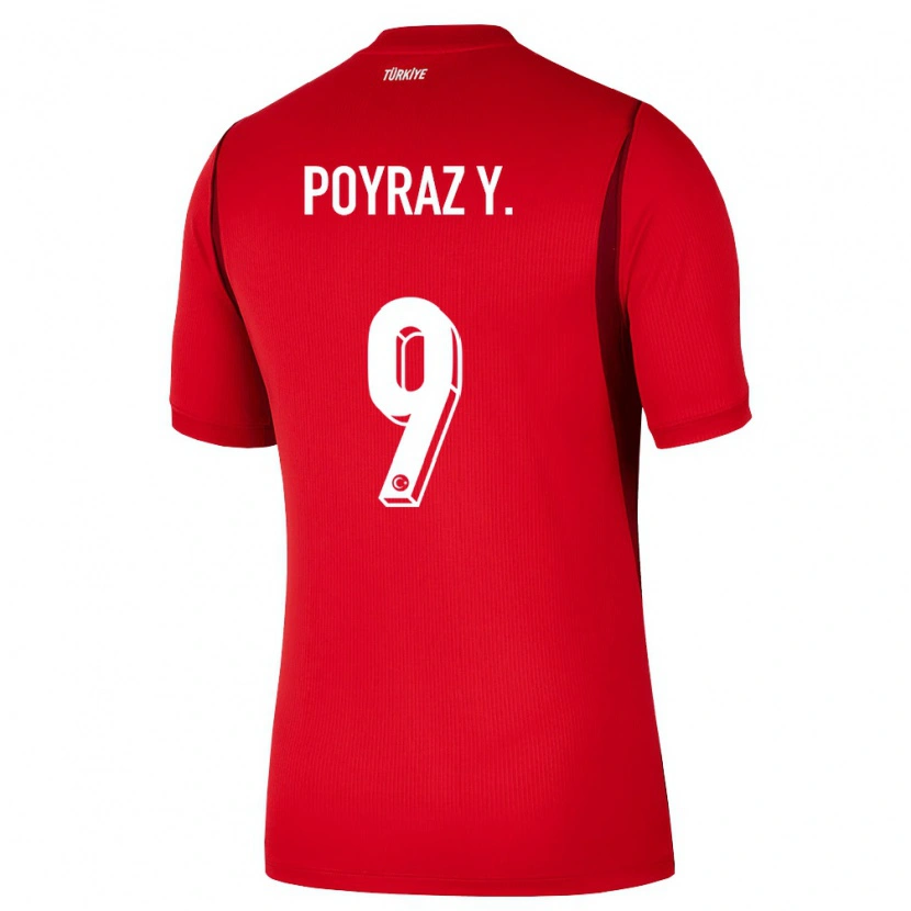 Danxen Kid Turkey Poyraz Yıldırım #9 Red Burgundy Home Jersey 26-28 T-Shirt