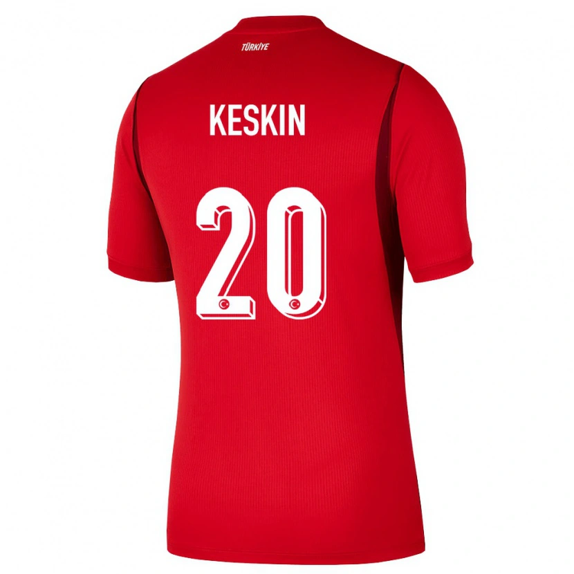 Danxen Kid Turkey Elif Keskin #20 Red Burgundy Home Jersey 26-28 T-Shirt